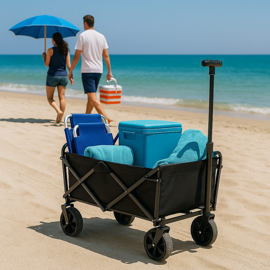 Durable & Folding Pull-Along Wagon