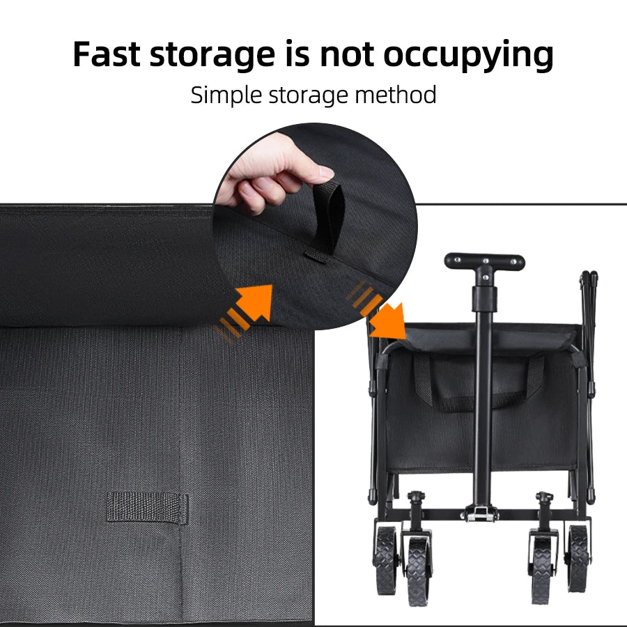Durable & Folding Pull-Along Wagon