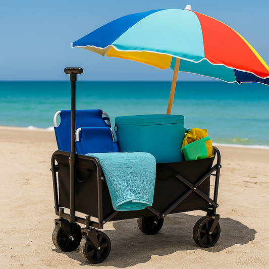 Durable & Folding Pull-Along Wagon