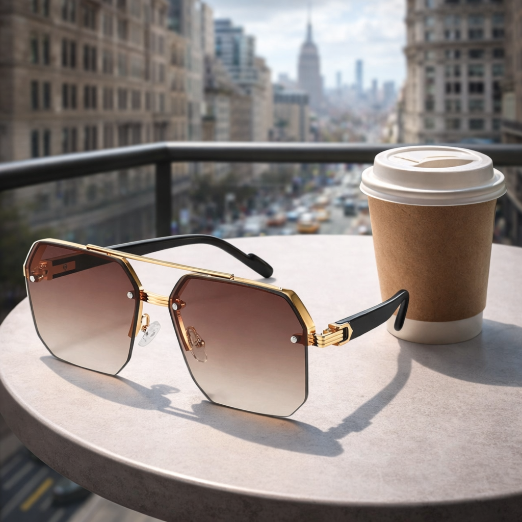 Men’s Trendy Metal Sunglasses