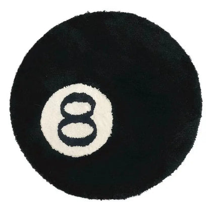 Stylish 8 Ball Round Carpet
