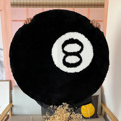 Stylish 8 Ball Round Carpet