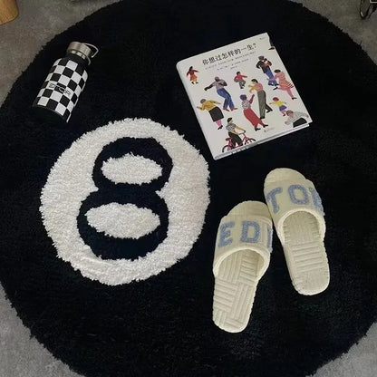 Stylish 8 Ball Round Carpet