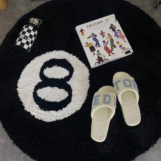 Stylish 8 Ball Round Carpet