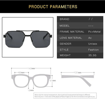 Men’s Trendy Metal Sunglasses