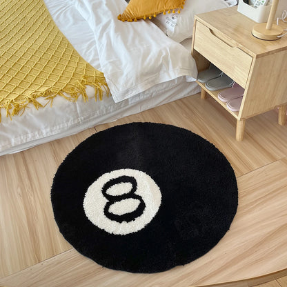 Stylish 8 Ball Round Carpet