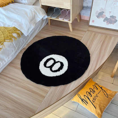 Stylish 8 Ball Round Carpet