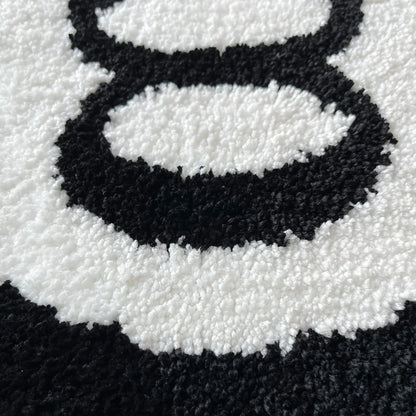 Stylish 8 Ball Round Carpet