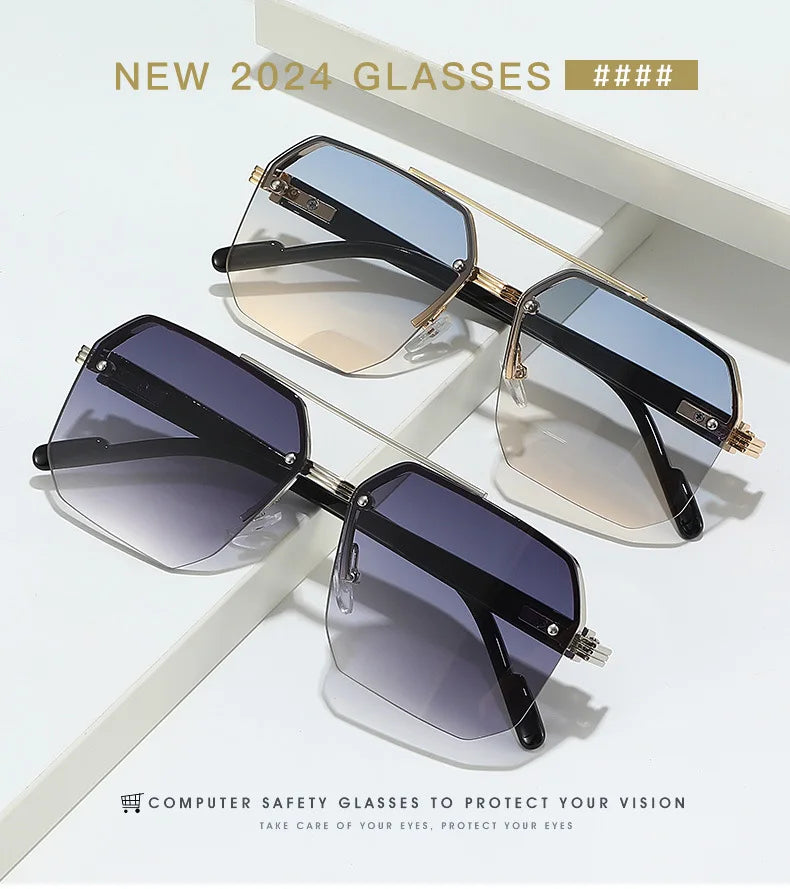 Men’s Trendy Metal Sunglasses
