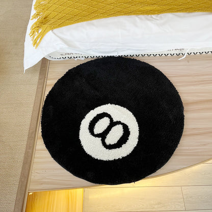 Stylish 8 Ball Round Carpet