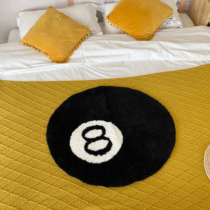 Stylish 8 Ball Round Carpet