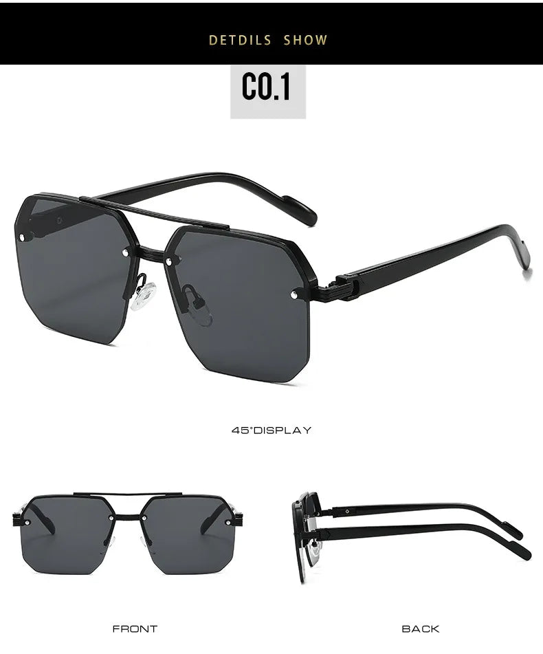 Men’s Trendy Metal Sunglasses