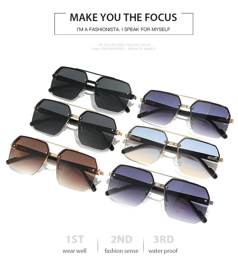 Men’s Trendy Metal Sunglasses