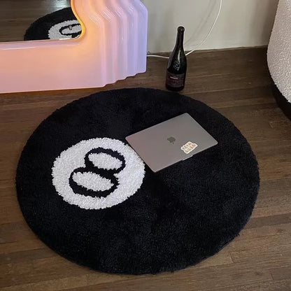 Stylish 8 Ball Round Carpet