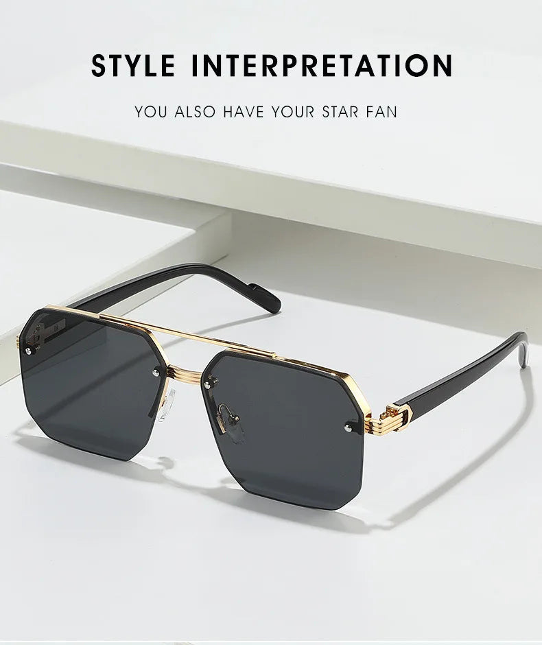 Men’s Trendy Metal Sunglasses